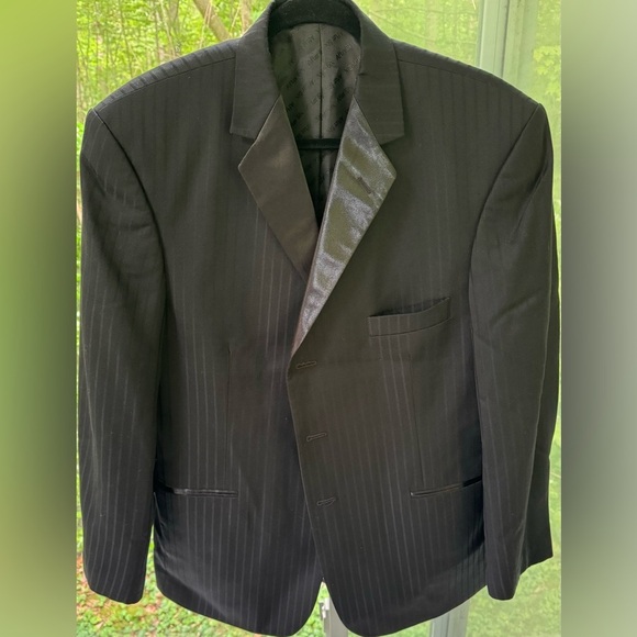 After Six Men’s 42S Formal 3Button Black Blazer 100% Horsted Wool, single breast - Picture 1 of 12